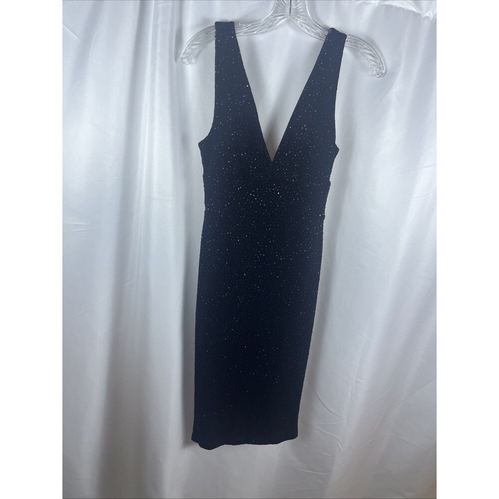 Guess Jenelle Midi Woman Dress Size Small Black Sleeveless Cocktail Evening